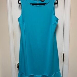 Land’s End Sleeveless Turquoise Blue Knit Dress